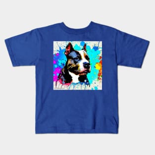 Pitbull Pop Art Kids T-Shirt